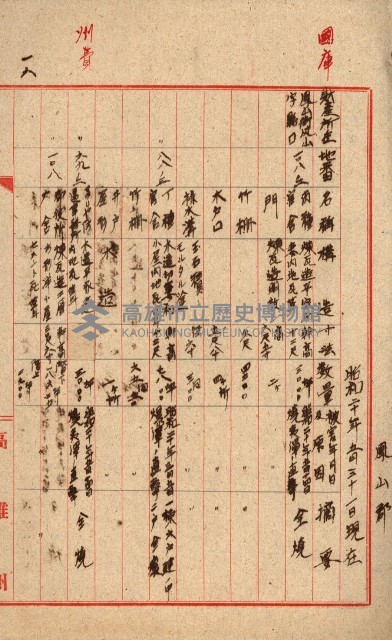 州費國庫所屬建物戰時災害被害關係書類綴
（地理系）藏品圖，第74張