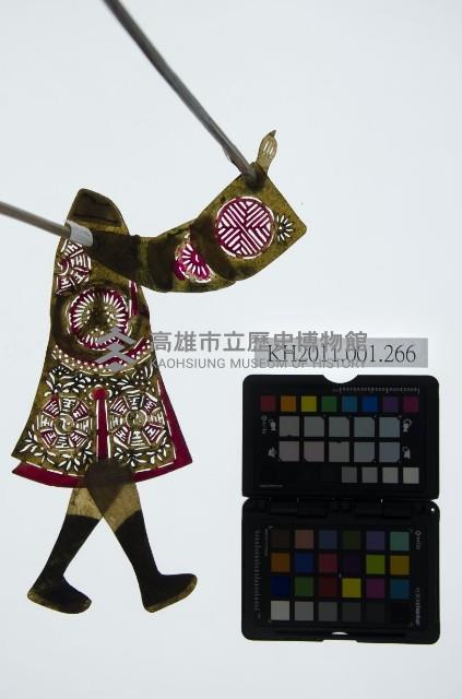 皮影戲簽桿立身偶-武淨（偶身）藏品圖，第1張