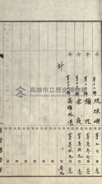 祕密地圖ニ關スル書類（高雄州）藏品圖，第672張
