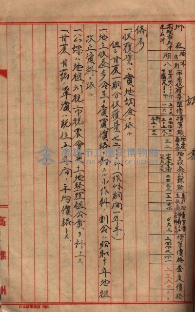高臨營第五號A1號用地買收
（左營、右冲）藏品圖，第166張