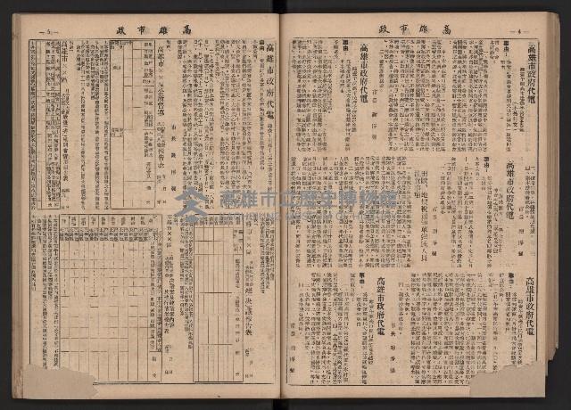 《高雄市政》合訂本第二冊（26期-50期）藏品圖，第65張