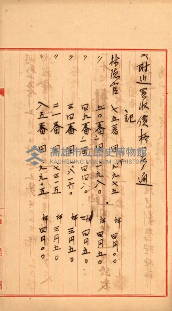 宿舍用地買收書類（林德官、五塊厝－州有財產）藏品圖，第67張