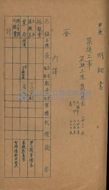 海岸ニ土木工事施行許可綴
（高雄州）藏品圖，第126張