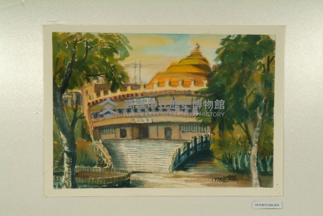 水彩畫：法興禪寺（壽山上）藏品圖，第1張