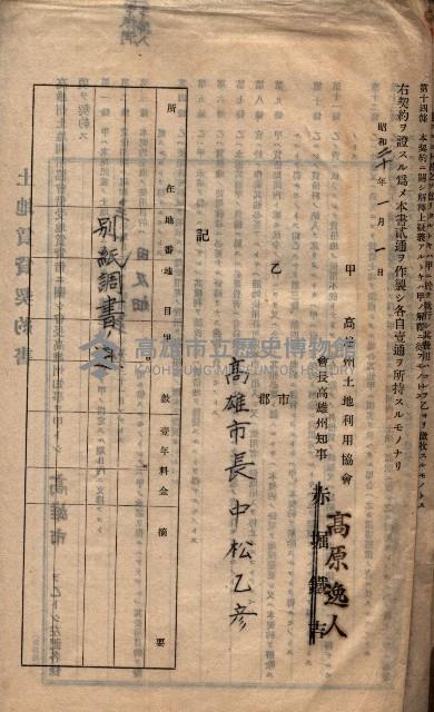 土地利用協會貸付綴
（高雄市小港庄關係）藏品圖，第25張