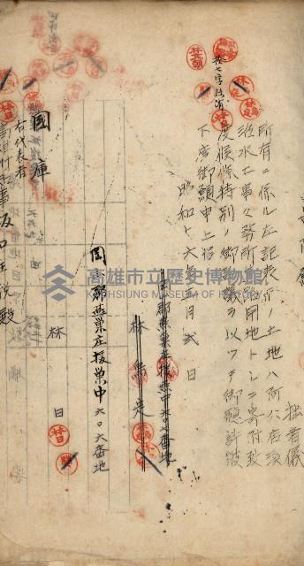 阿公店溪治水工事用地道路寄附願綴藏品圖，第26張