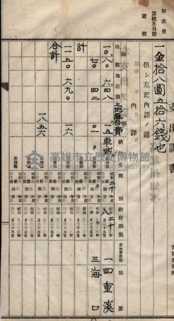 諸稅關係書綴藏品圖，第26張