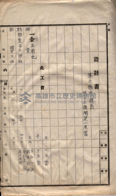 林德官土地區劃整理關係
（林德官、五塊厝關係－九之九）藏品圖，第110張