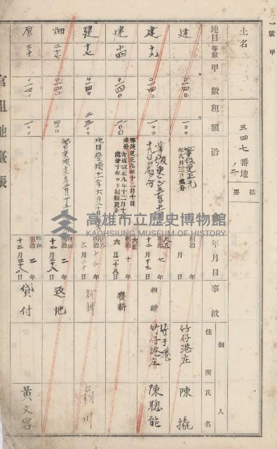 彌陀庄官租地臺帳（第十號）藏品圖，第6張