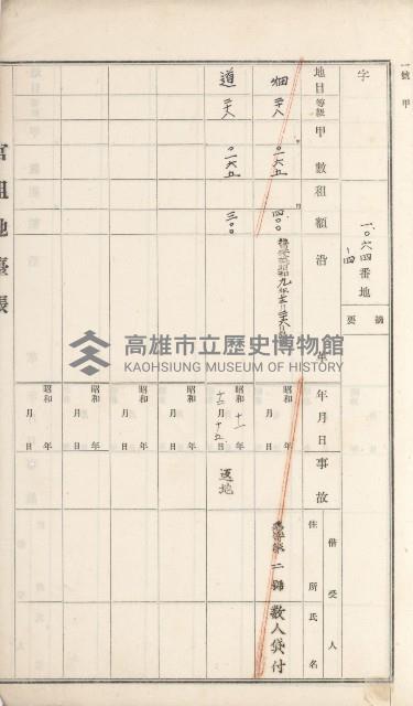 湖內庄官租地臺帳（十六冊之內第九號）藏品圖，第6張