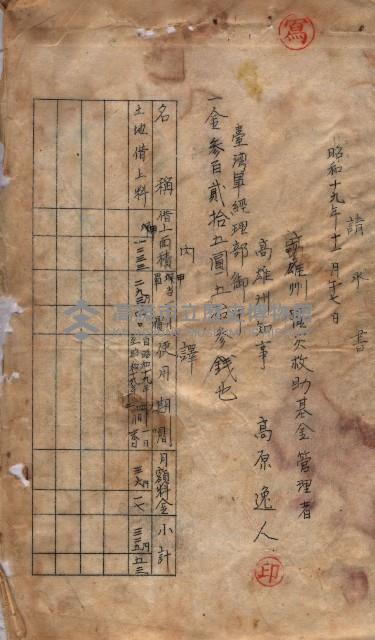 高雄市苓雅寮、過田子陸軍用地貸付藏品圖，第6張