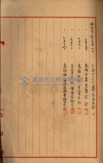 當管內法人ニ關スル相續稅資料作成關係書類
（直稅第一條資料係）藏品圖，第6張