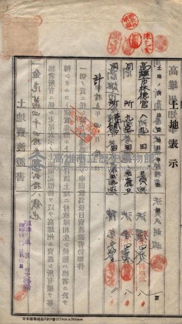 林德宮、五塊厝登記濟證綴
（林德官、五塊厝關係－九之三）藏品圖，第216張