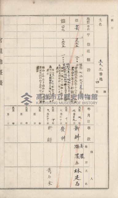 美濃庄官租地臺帳（二冊之內第二號）藏品圖，第116張