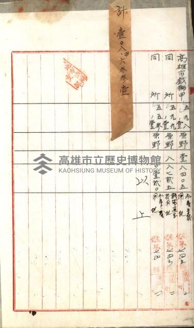 公共用地無償讓與土地登記濟記綴
（重工業用地十二之一）藏品圖，第16張