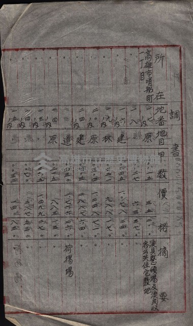 州財產－無償讓與受書 魚港用地關係
（其之他－十三之三）藏品圖，第16張