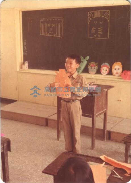 學生製作美術課童玩造型面具－分享介紹藏品圖，第1張