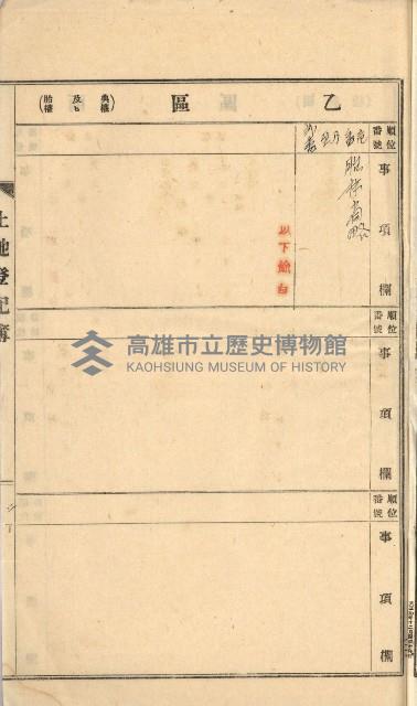 州財產－罹災救助基金所屬地ニ関スル登記原議書
（罹災救助－二十之五）藏品圖，第317張