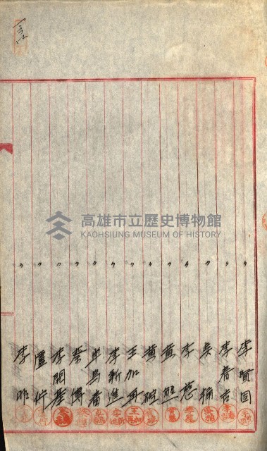 產業組合登記囑託書類綴入帳
（申產第拾號）藏品圖，第256張
