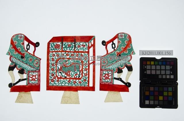 皮影戲道具偶-一桌二椅藏品圖，第1張