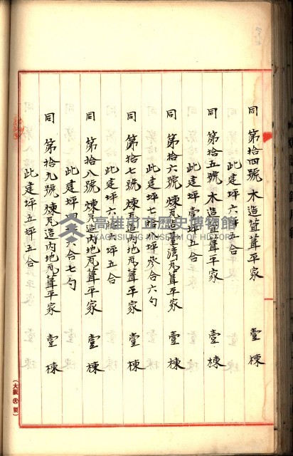 建物登記申請書、囑託書、通知書
附屬書類綴込帳（建申第壱號）藏品圖，第156張