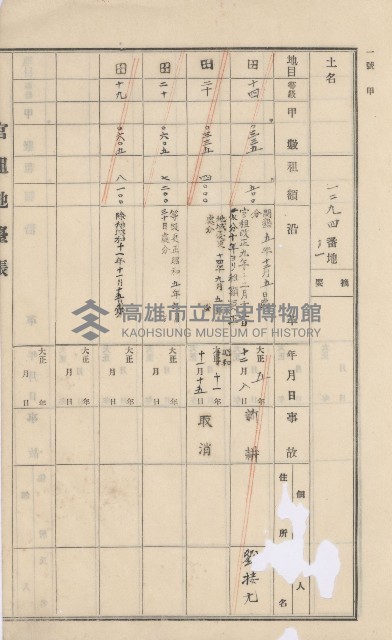 美濃庄官租地臺帳（二冊之內第一號）藏品圖，第156張