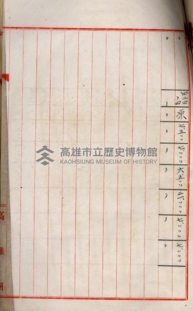 海軍用地高雄州公共用地交換件
（左營、草衙）藏品圖，第56張