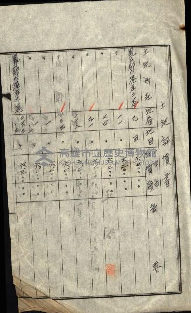 陸軍用地關係綴（評價關係）藏品圖，第58張