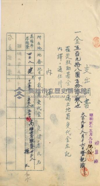 登記料整理簿（地理系）藏品圖，第57張