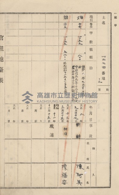 美濃庄官租地臺帳（二冊之內第一號）藏品圖，第146張