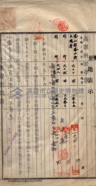 林德宮、五塊厝登記濟證綴
（林德官、五塊厝關係－九之三）藏品圖，第46張