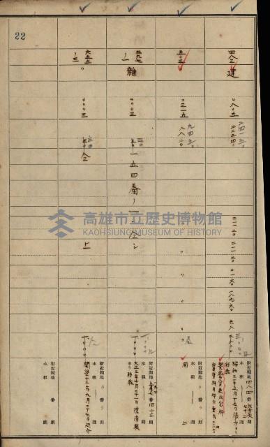 旗山郡（官有地價格一筆限調書）藏品圖，第45張