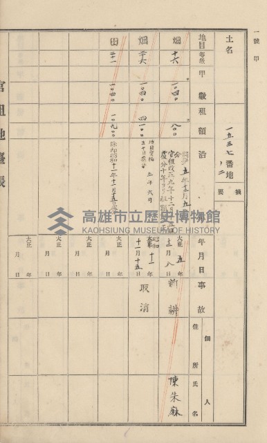 美濃庄官租地臺帳（二冊之內第一號）藏品圖，第46張