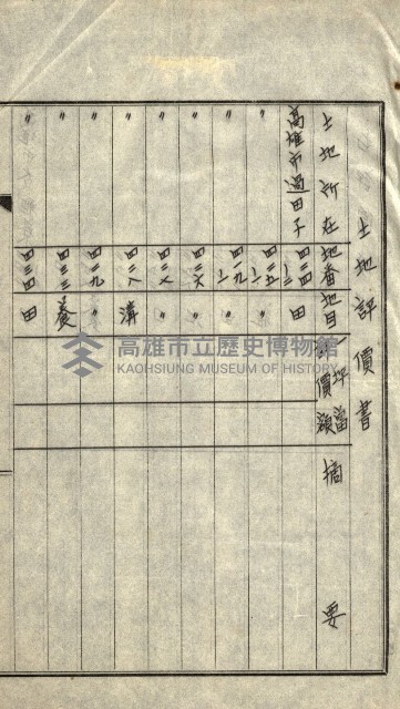 陸軍用地關係綴（評價關係）藏品圖，第48張
