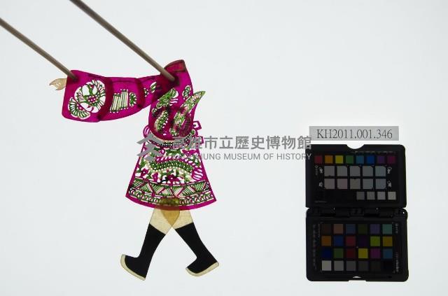 皮影戲簽桿立身偶-王爺（偶身）藏品圖，第1張