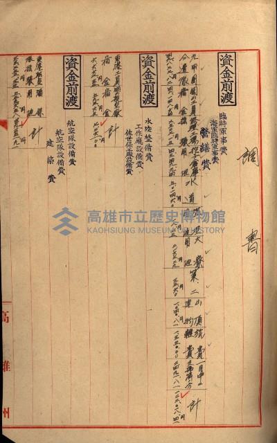 海軍豫算關係藏品圖，第598張