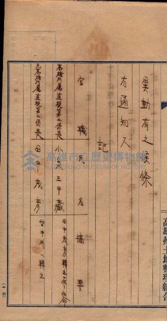 臺拓關係書類綴（高雄州土地整理組合）藏品圖，第96張