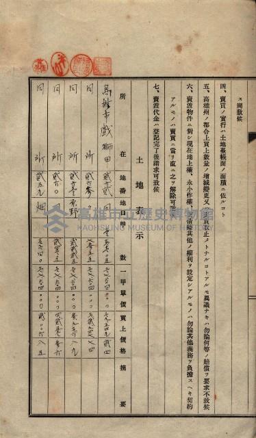 公共用地賣渡承諾書綴、賣渡證書（戲獅甲前鎮）藏品圖，第486張