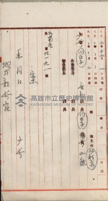曹公圳使用許可書類（高雄州）藏品圖，第86張