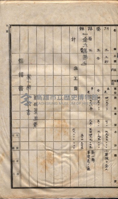 林德官土地區劃整理關係
（林德官、五塊厝關係－九之九）藏品圖，第90張