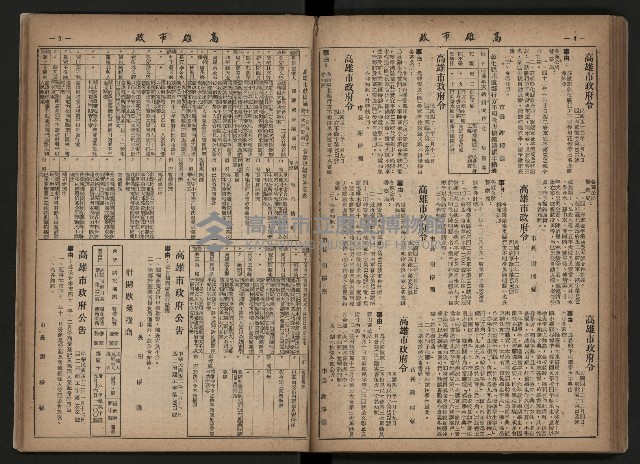 《高雄市政合訂本第三冊（50期-75期）》藏品圖，第85張