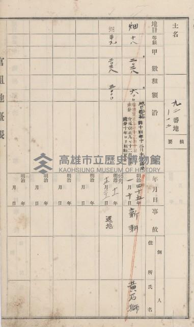 彌陀庄官租地臺帳（第十號）藏品圖，第36張