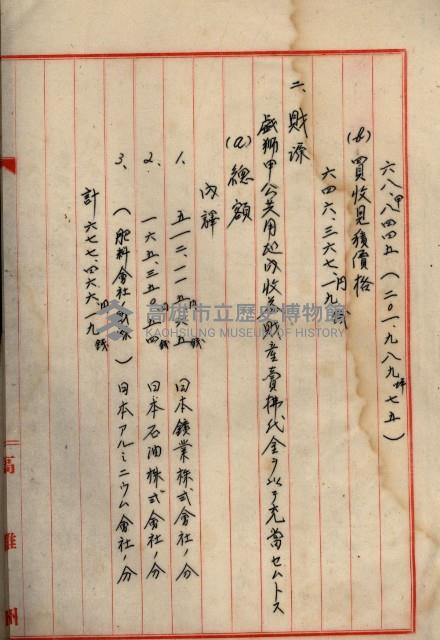 海軍與高雄州土地交換相關文件藏品圖，第36張