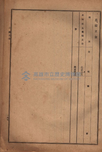 昭和十九年度高雄州豫算書藏品圖，第175張