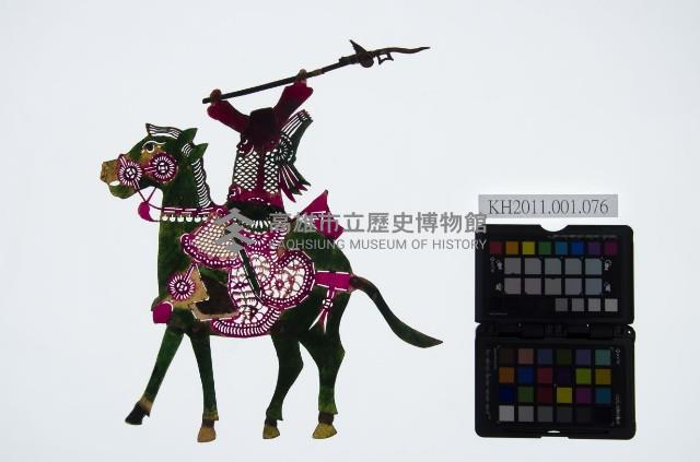 皮影戲偶右男騎-妖道騎馬（偶身）藏品圖，第1張