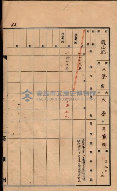 州有墓地臺帳（鳳山郡）藏品圖，第76張