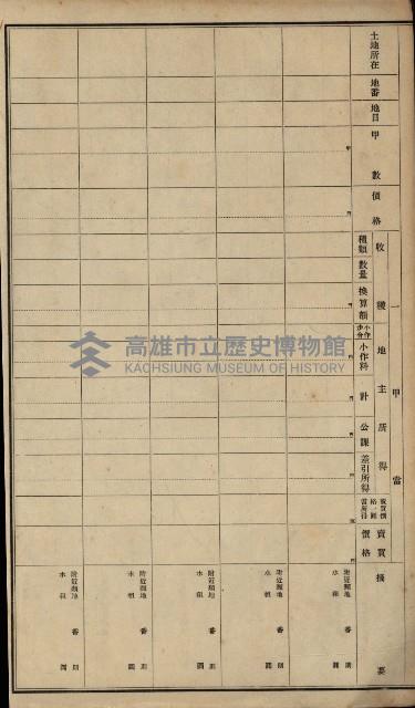 旗山郡（官有地價格一筆限調書）藏品圖，第75張