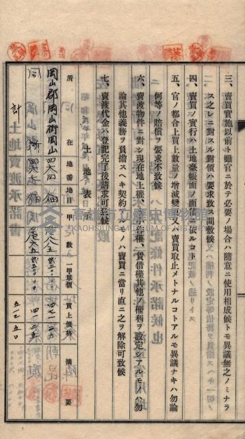 土地賣渡承諾書綴－海軍宿舍敷地關係
（地理系）藏品圖，第76張