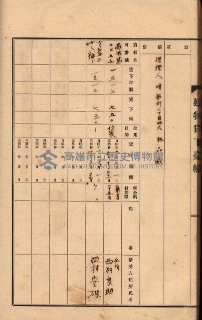 州所屬建物貸下臺帳（高雄州）藏品圖，第76張