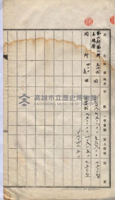 林德宮、五塊厝登記濟證綴
（林德官、五塊厝關係－九之三）藏品圖，第376張